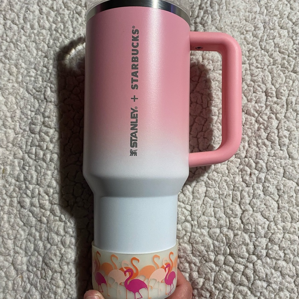 Stanley Pink and White Tumbler